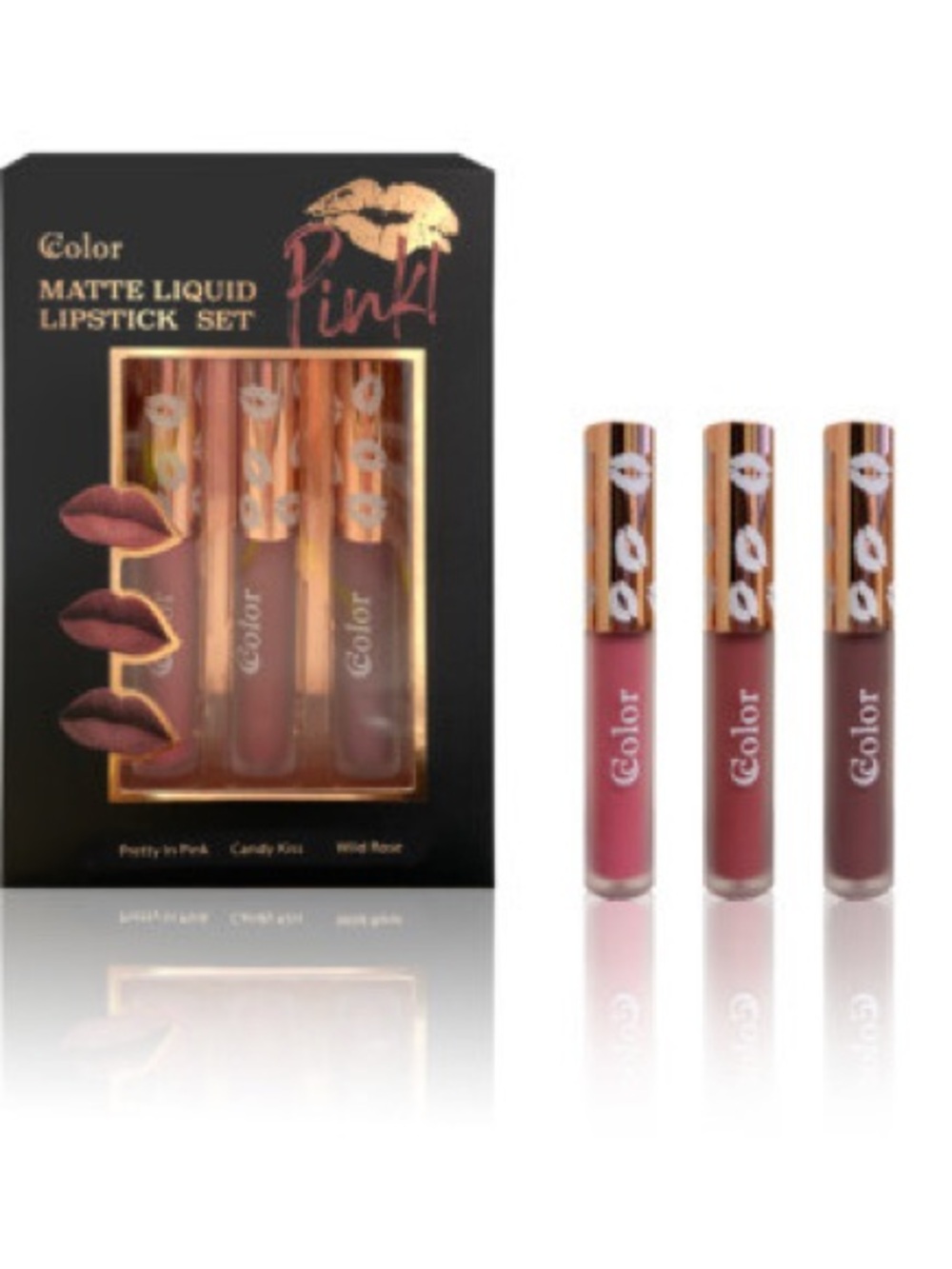 Matte liquid lipstick set Pink
